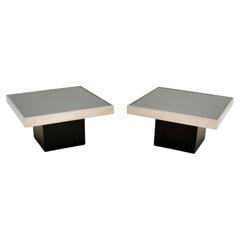 Pair of Vintage Italian Side Tables by Willy Rizzo for Cidue