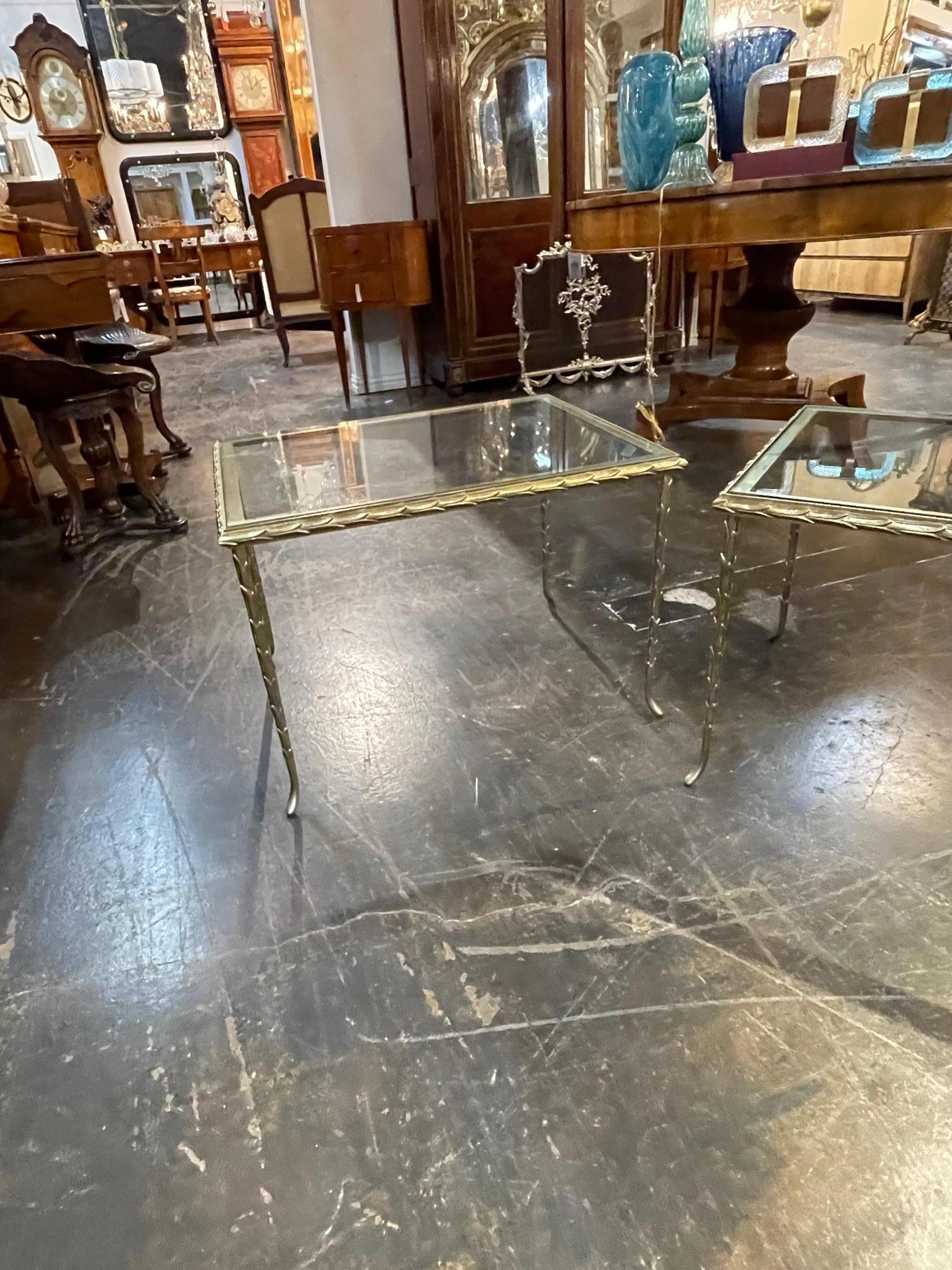 Pair of Vintage Italian Side Tables In Good Condition In Dallas, TX