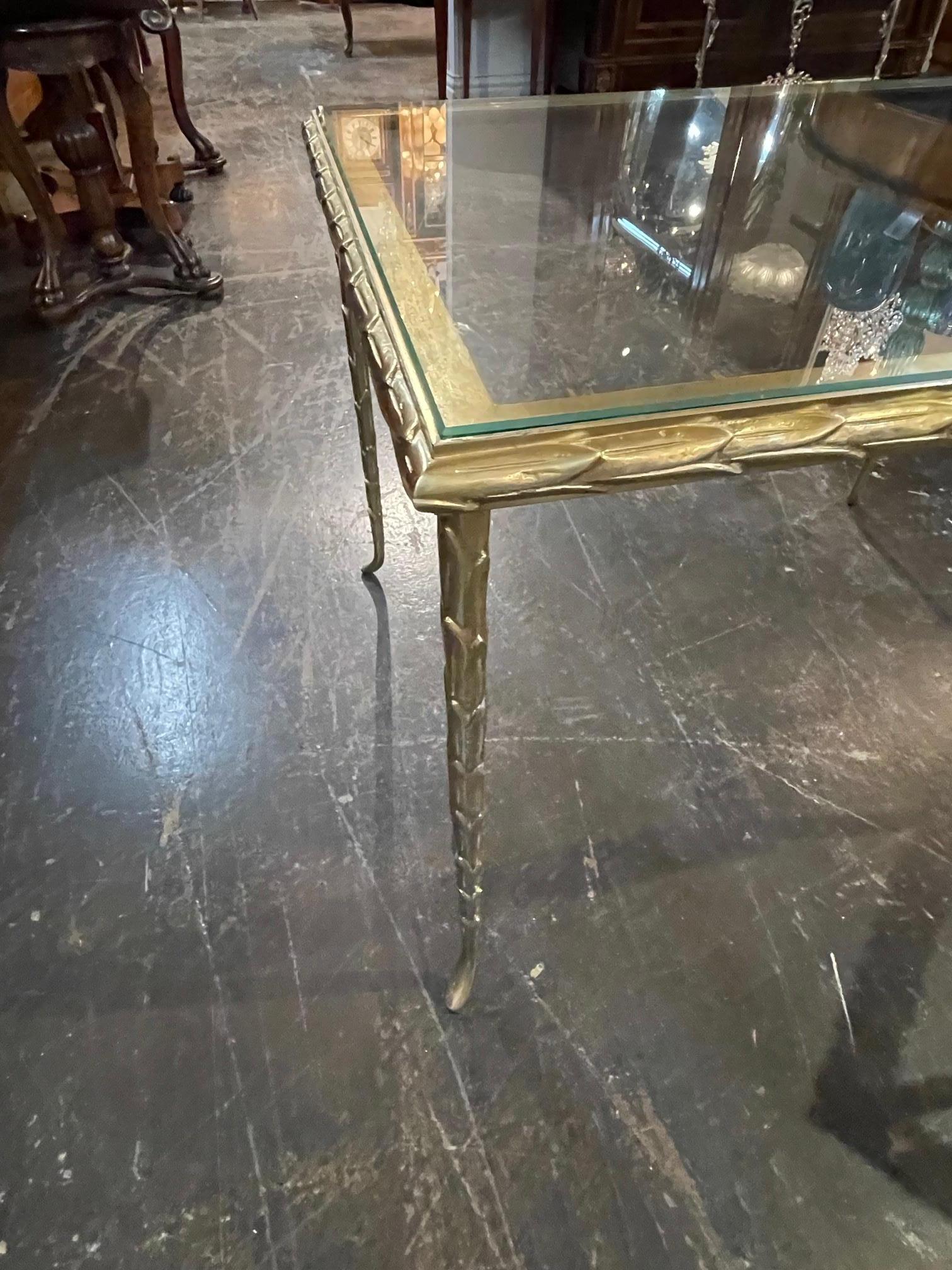 Bronze Pair of Vintage Italian Side Tables
