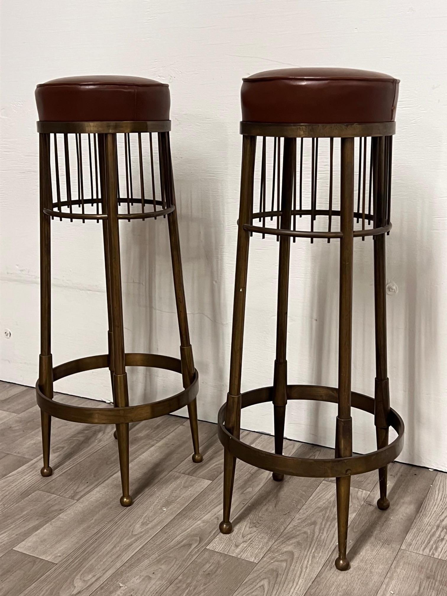 Pair of Vintage Italian Stools For Sale 1