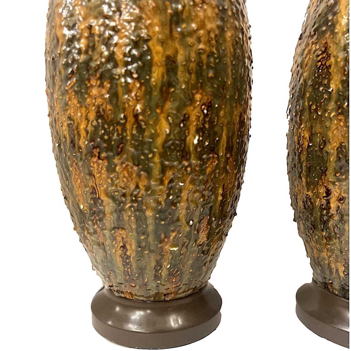 Mid-20th Century Pair of Vintage Italian Table Lamps For Sale