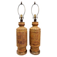 Paar Vintage Italian Lamps Tischlampen