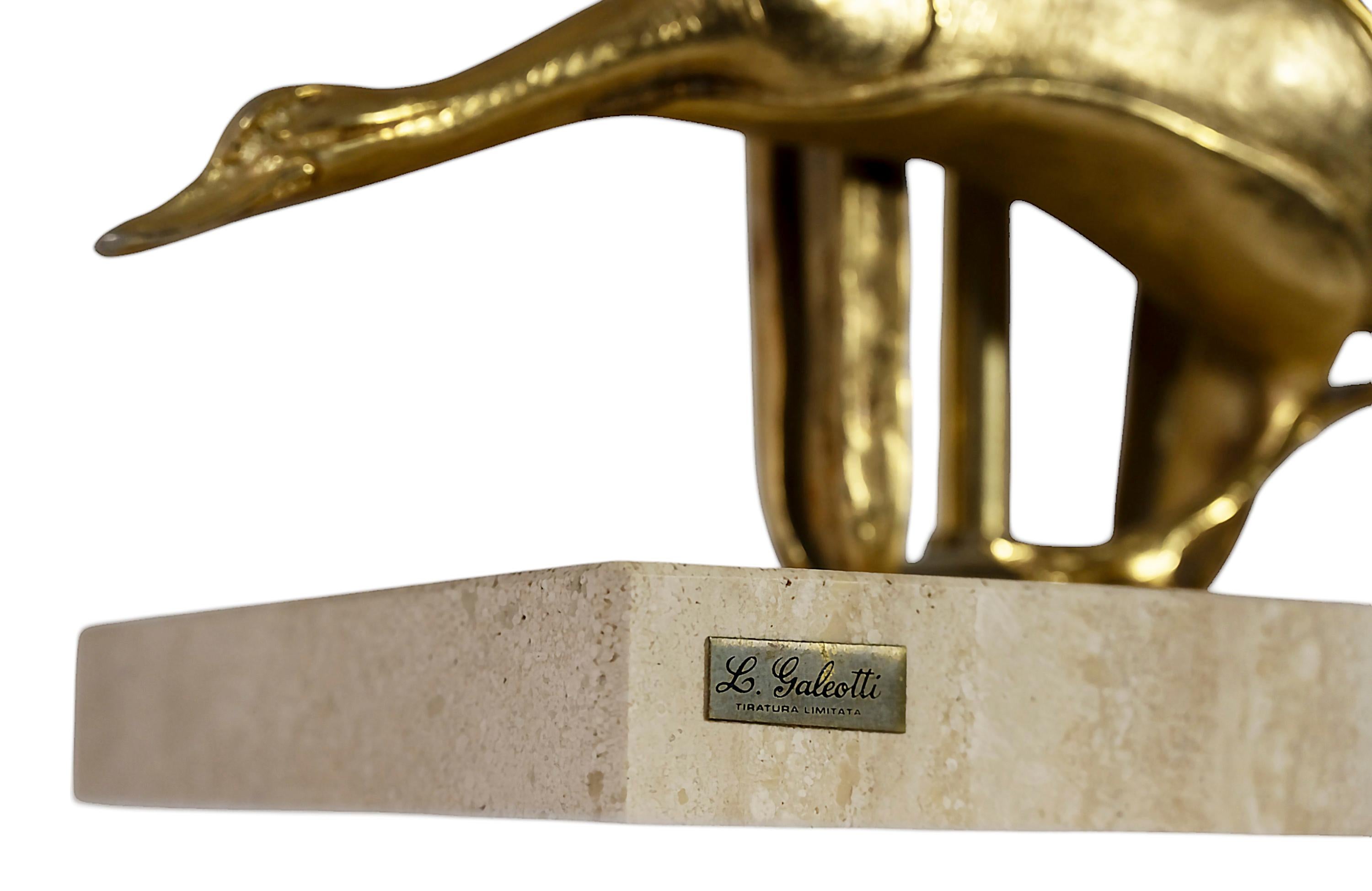 Pair of Vintage Italian Table Lamps with Bird Figures by Lanciotto Galeotti For Sale 2