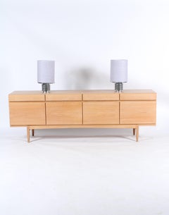 Pair of Vintage Italian Table Lamps with Custom Shades in Irish Linen