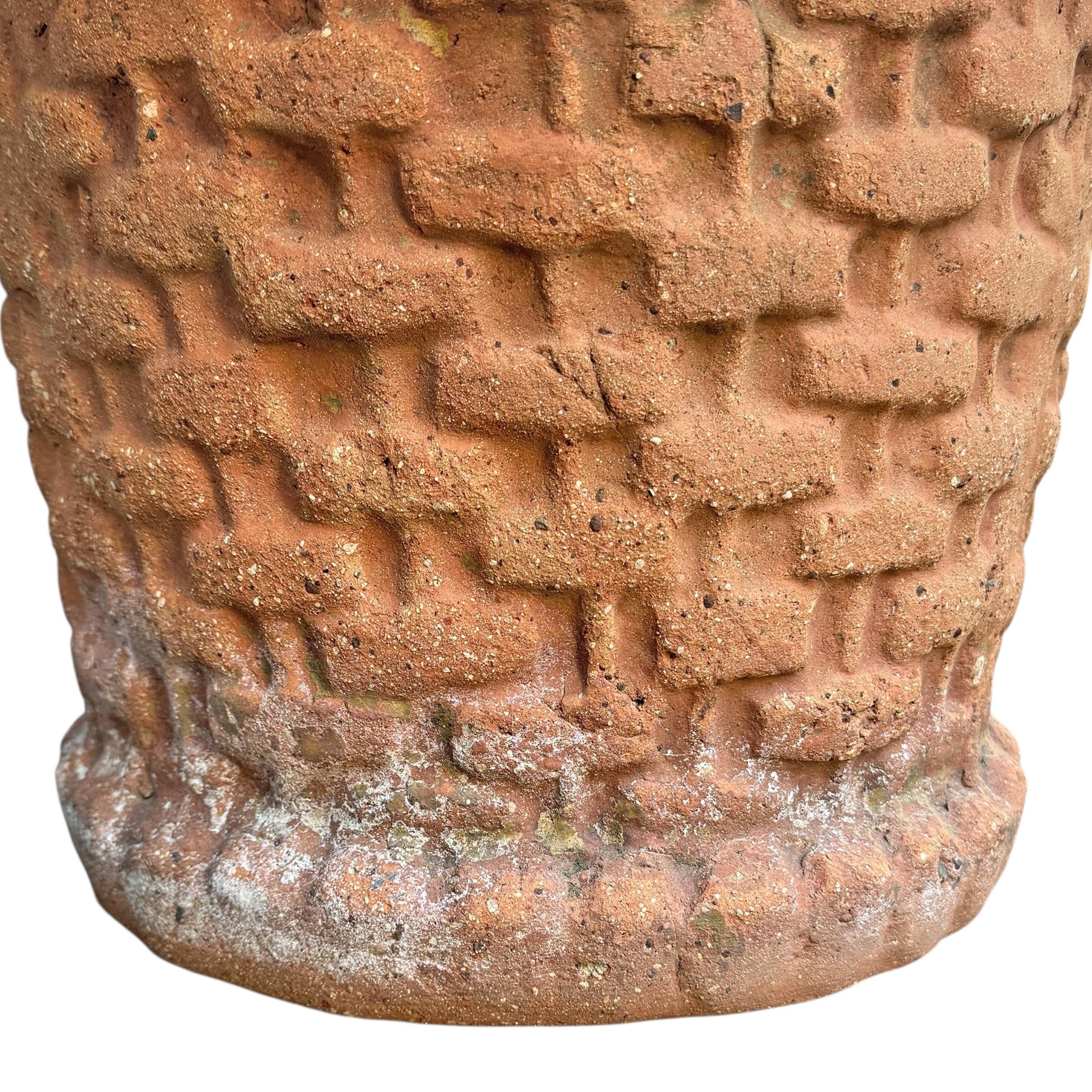 Paar italienische Terrakotta-Pflanzgefäße im Vintage-Stil im Angebot 5
