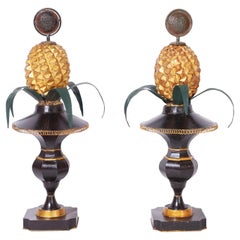 Pareja de Piñas de Tole Italianas Vintage