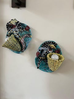 Coppia di applique italiane d'epoca disegnate da Otello Rosa