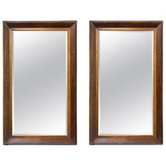 Pair of Vintage Italian Wood Mirrors. Sold Individually.