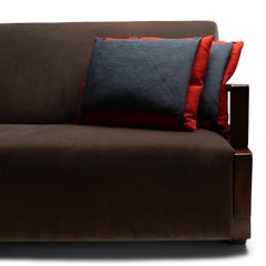 Pair of Vintage Japanese Indigo Obi Pillows