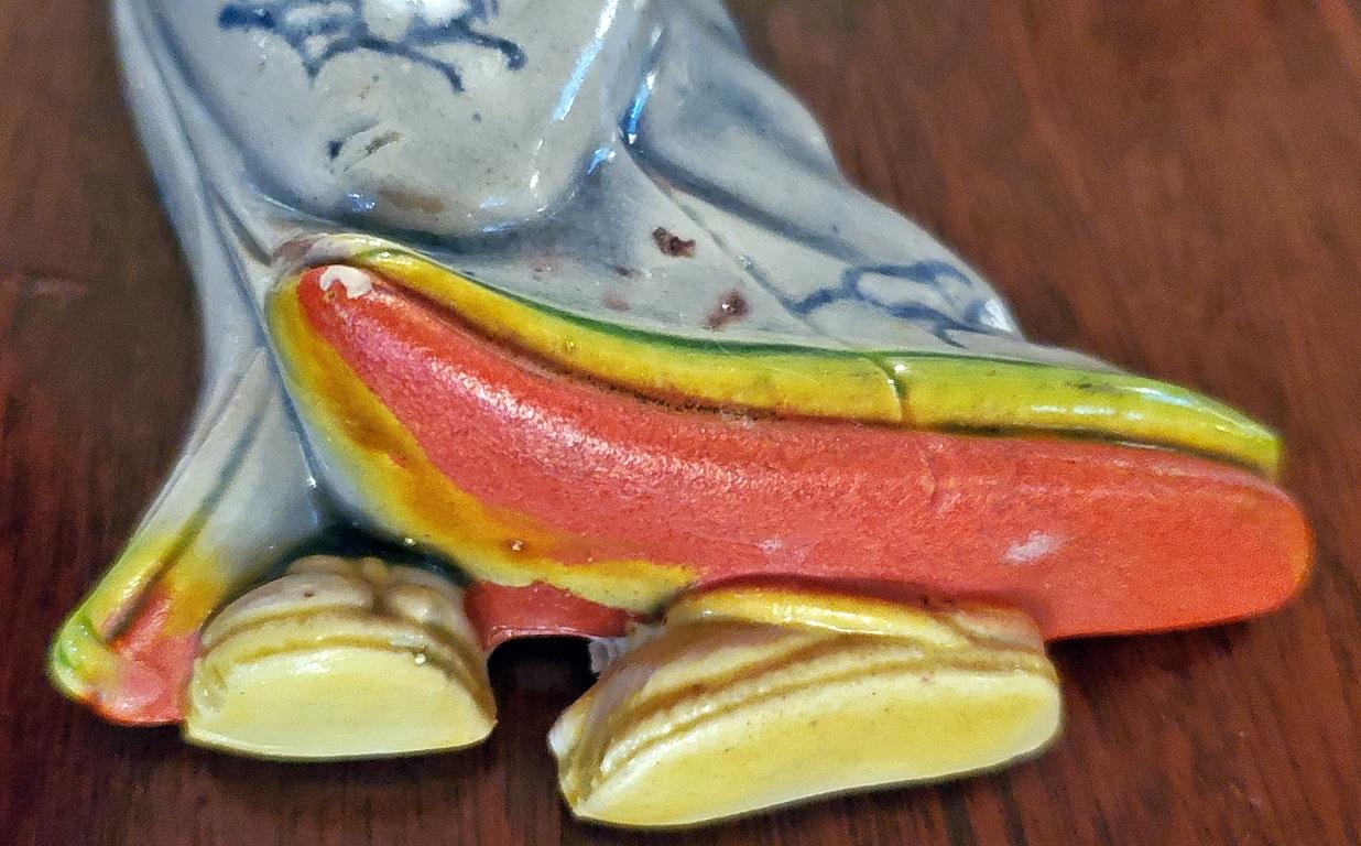 Pair of Vintage Japanese Porcelain Geisha Wall Pockets 5