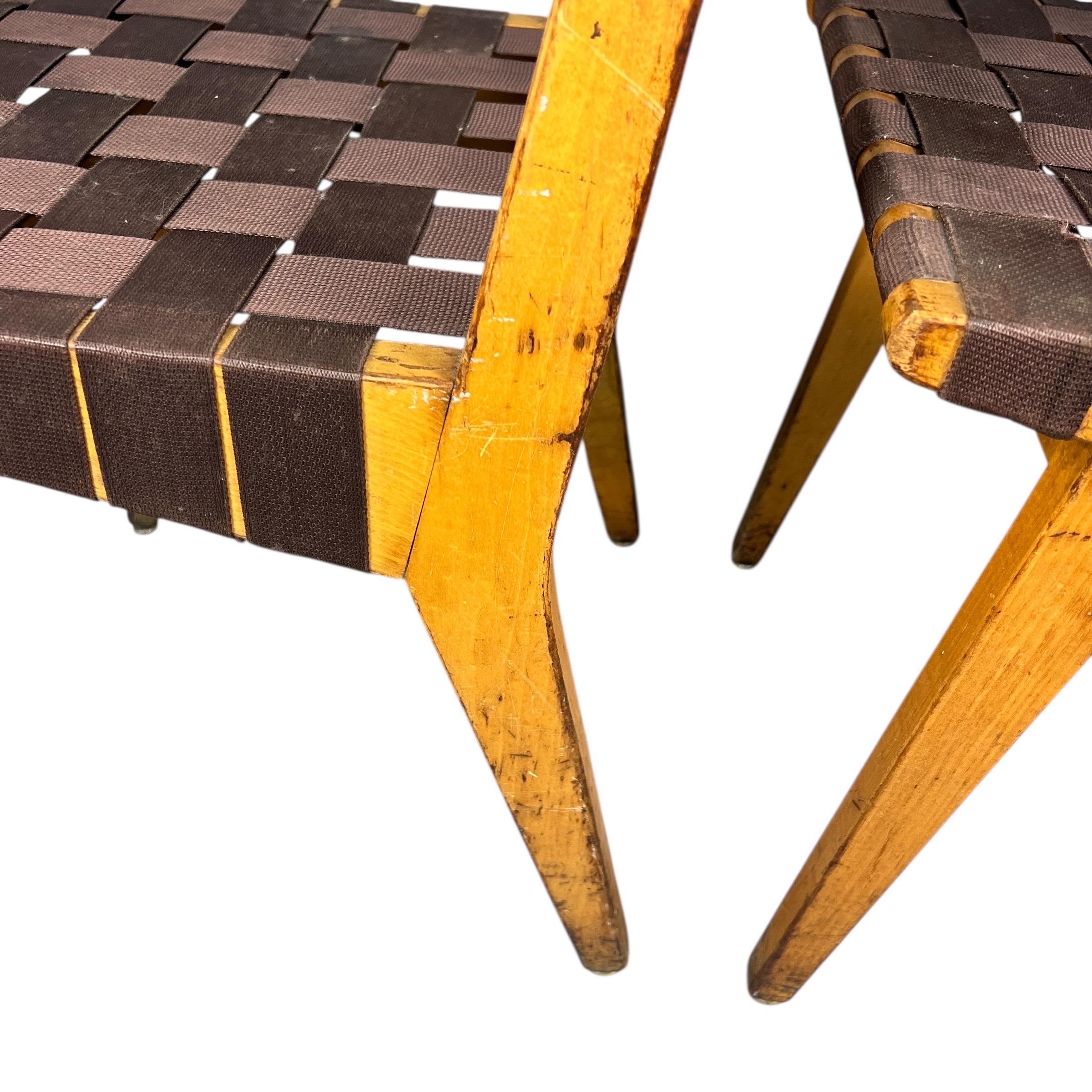 Paire de chaises d'appoint Vintage Jens Risom pour Knoll en vente 3