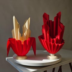 Paar Vintage "Kali" Tischlampen von Georgia Jacob, Frankreich, 1970er Jahre