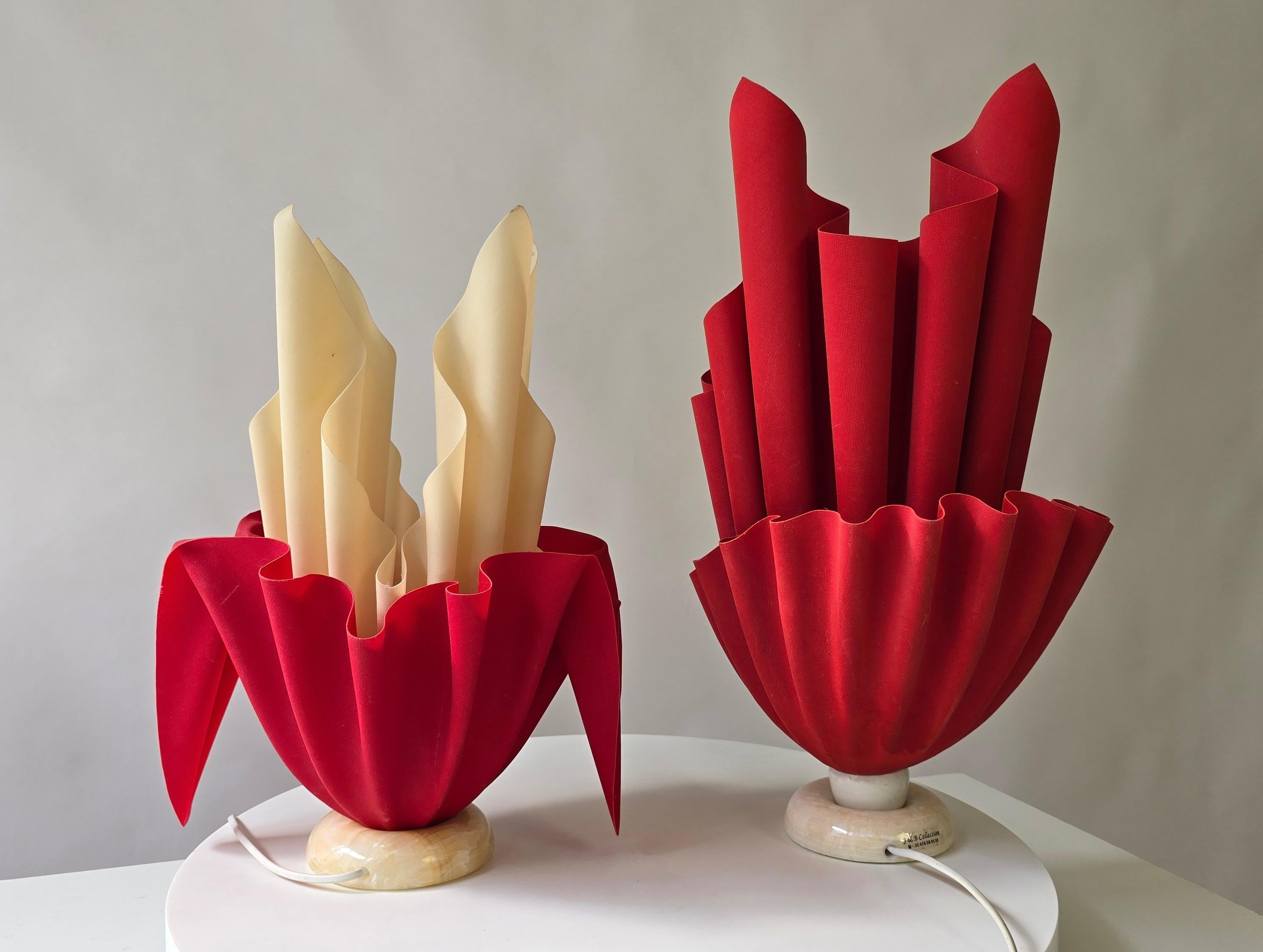 Français Paire de lampes de table Vintage 