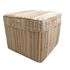 Pair of Vintage Kilim Upholstered Ottomans