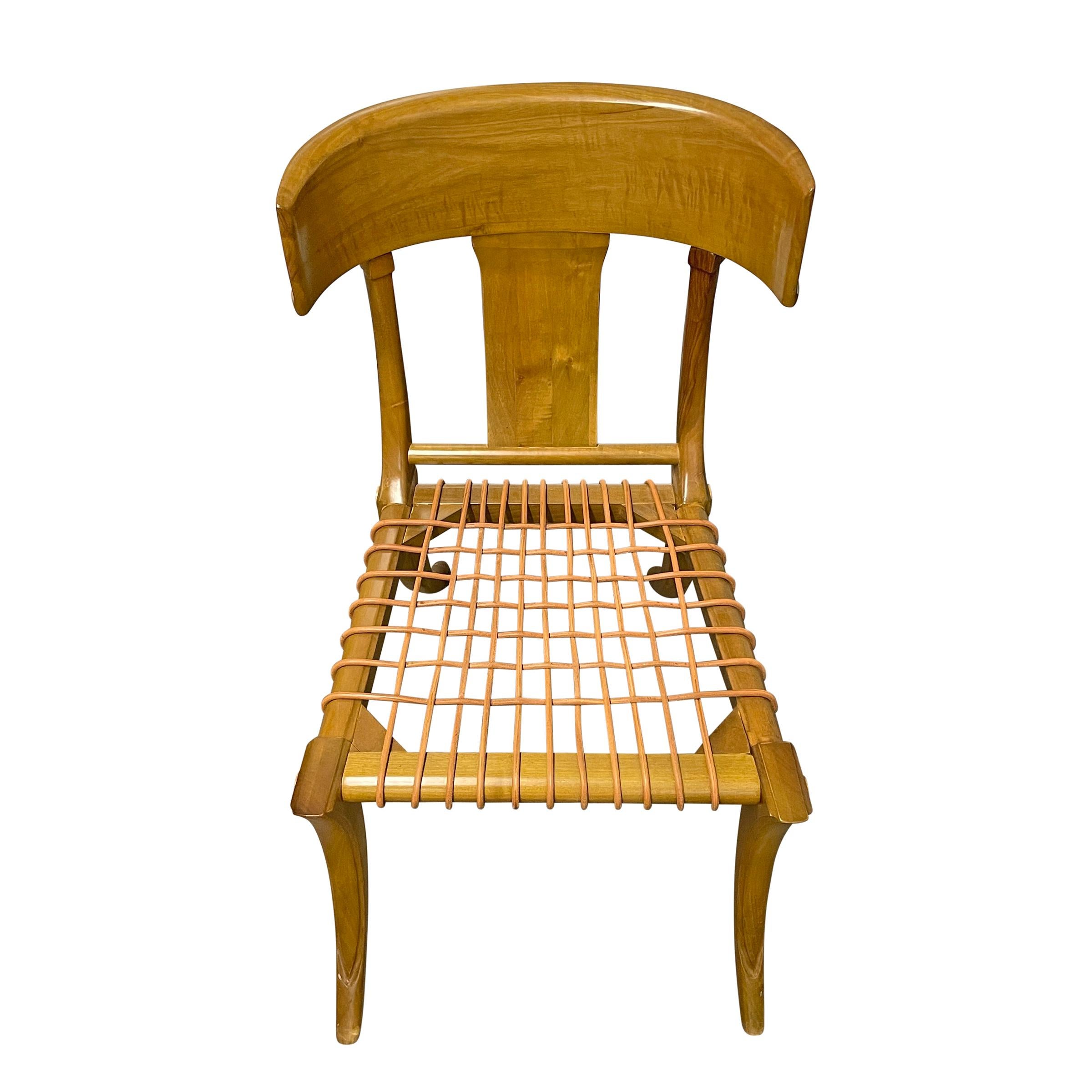 Pair of Vintage Kreiss Klismos Chairs 1