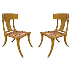 Pair of Vintage Kreiss Klismos Chairs
