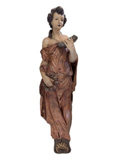 Pair of Vintage Lady Figural Wall Statues