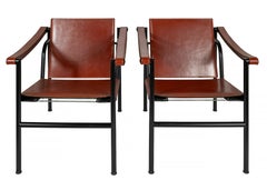 Pareja de sillones vintage Le Corbusier LC1 de Cassina