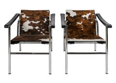 Pair of Vintage Le Corbusier Armchairs LC1 by Cassina