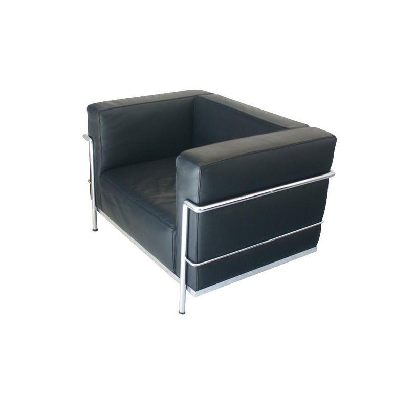 Pair Of Vintage Le Corbusier Lc3 Chairs At 1stdibs