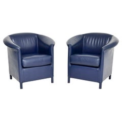 Pair of Vintage Leather Armchairs by Wittmann