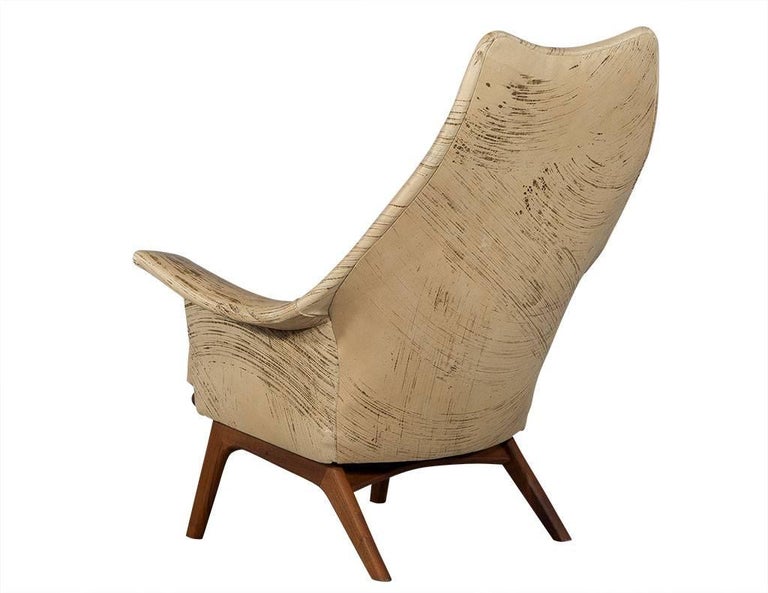 pair of vintage leather parlor chairs for sale at 1stdibs