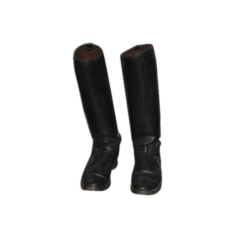 black leather riding boots sale