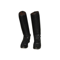 Paar Vintage-Leder-Reitstiefel