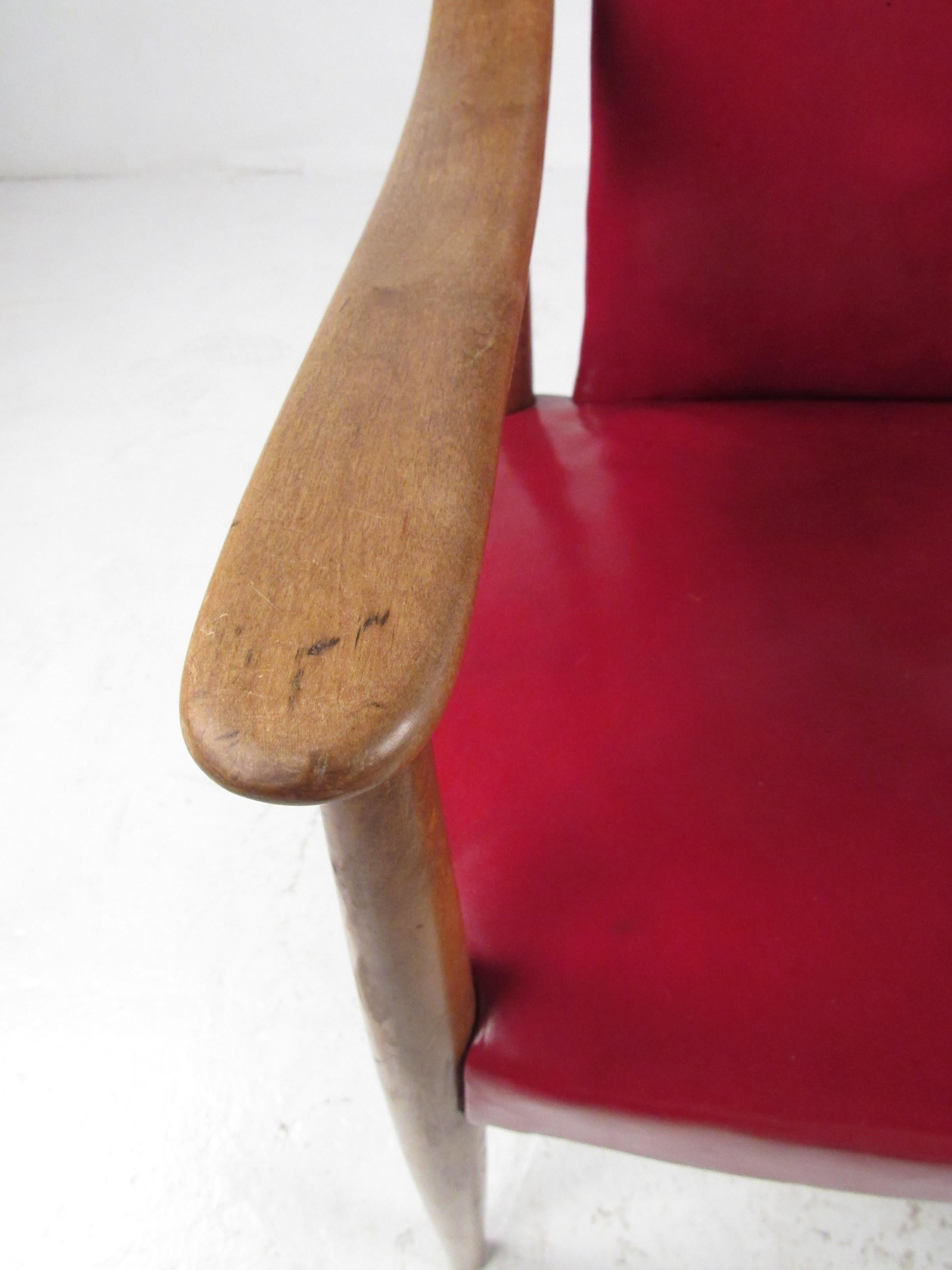 Pair of Vintage Leather Side Chairs after Peter Hvidt 6
