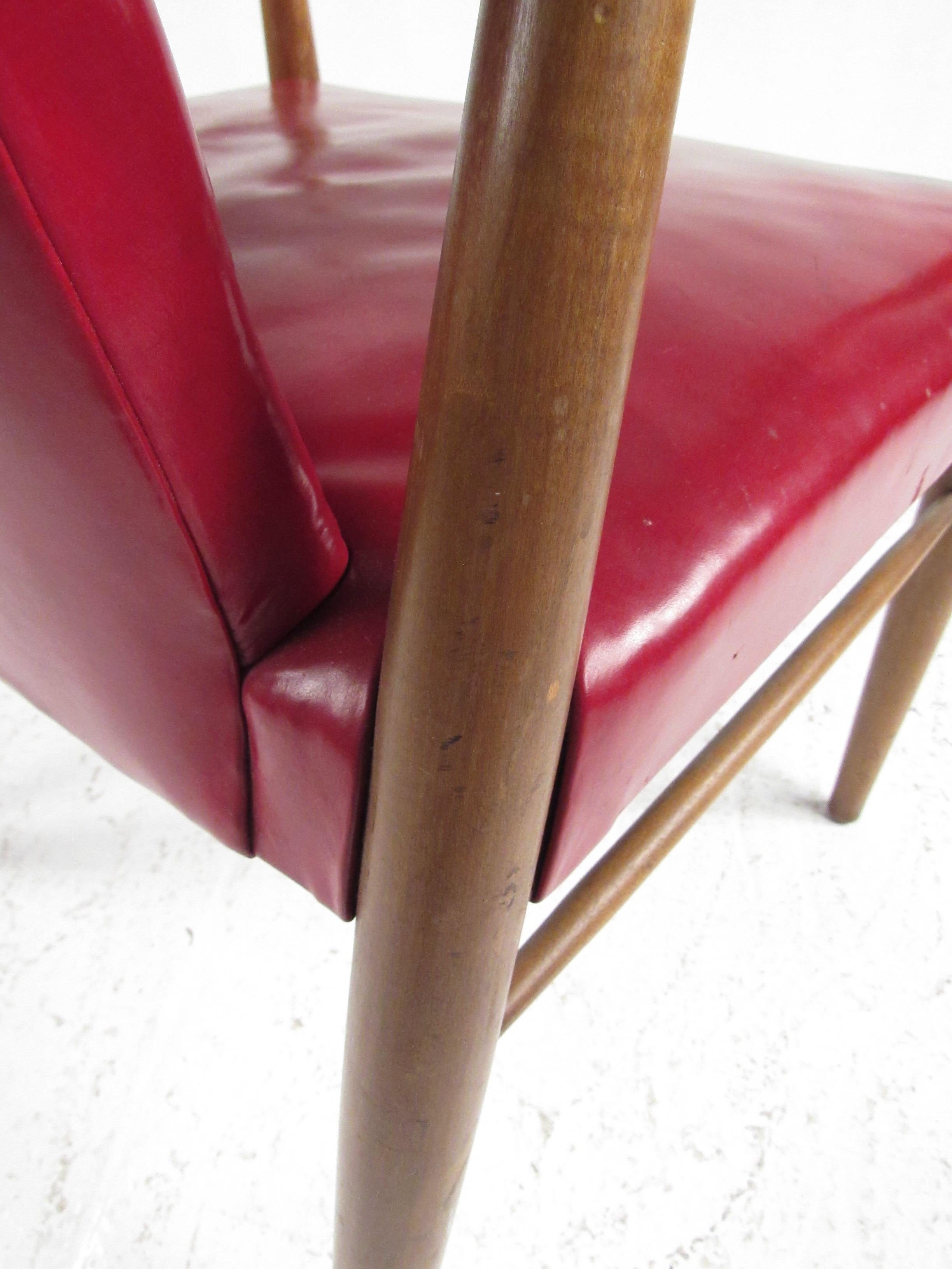 Pair of Vintage Leather Side Chairs after Peter Hvidt 7