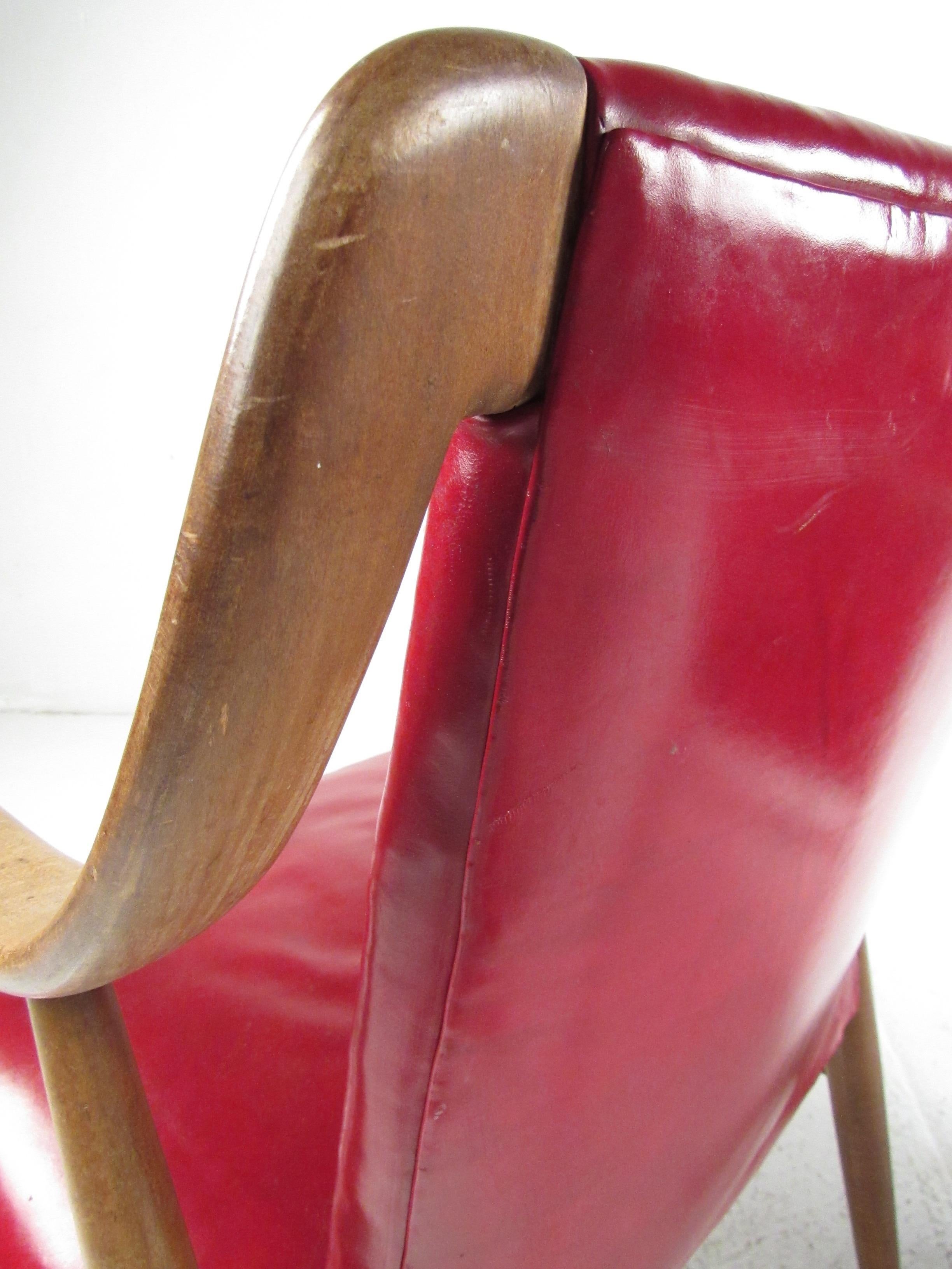 Pair of Vintage Leather Side Chairs after Peter Hvidt 8