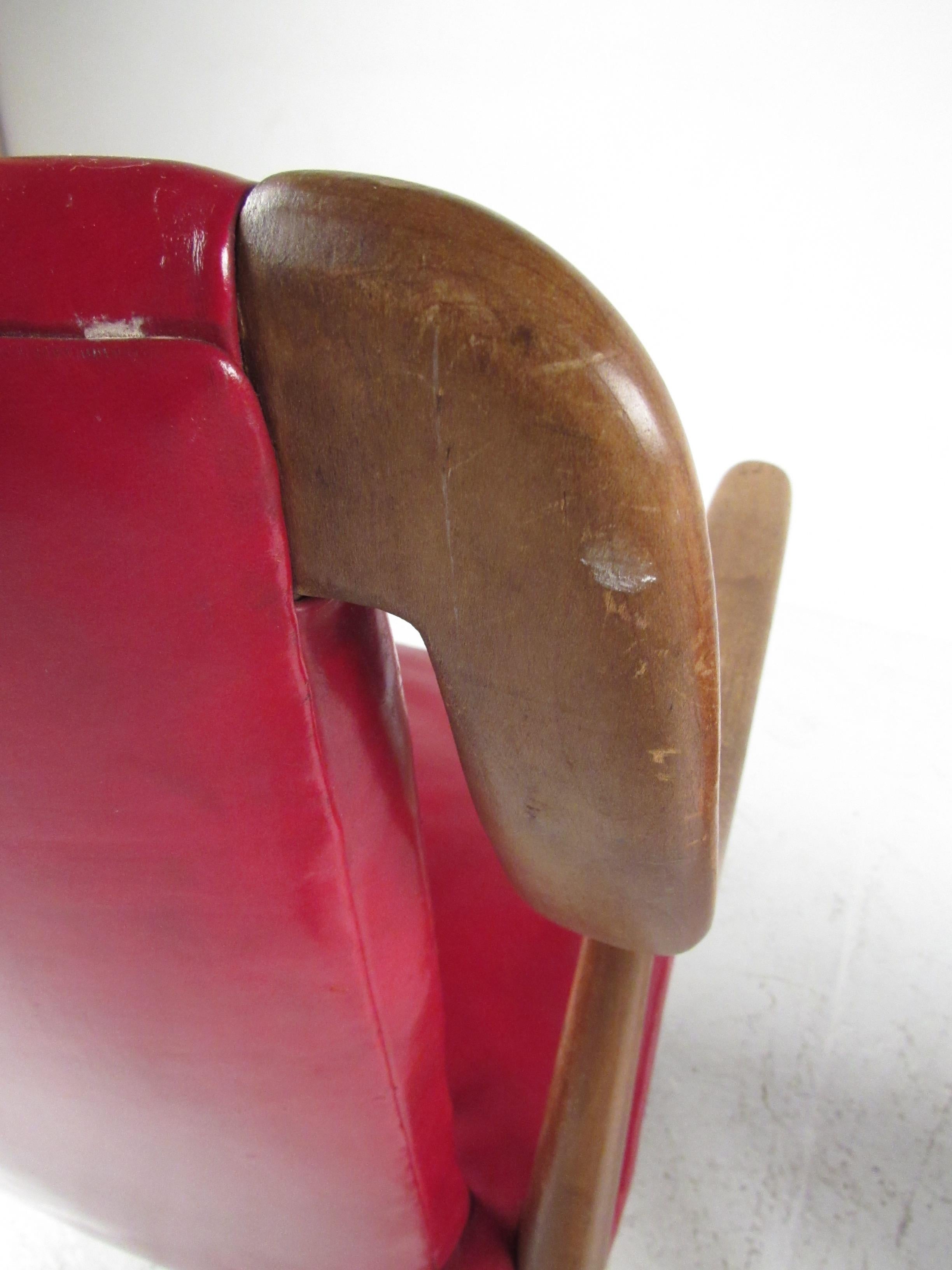 Pair of Vintage Leather Side Chairs after Peter Hvidt 9