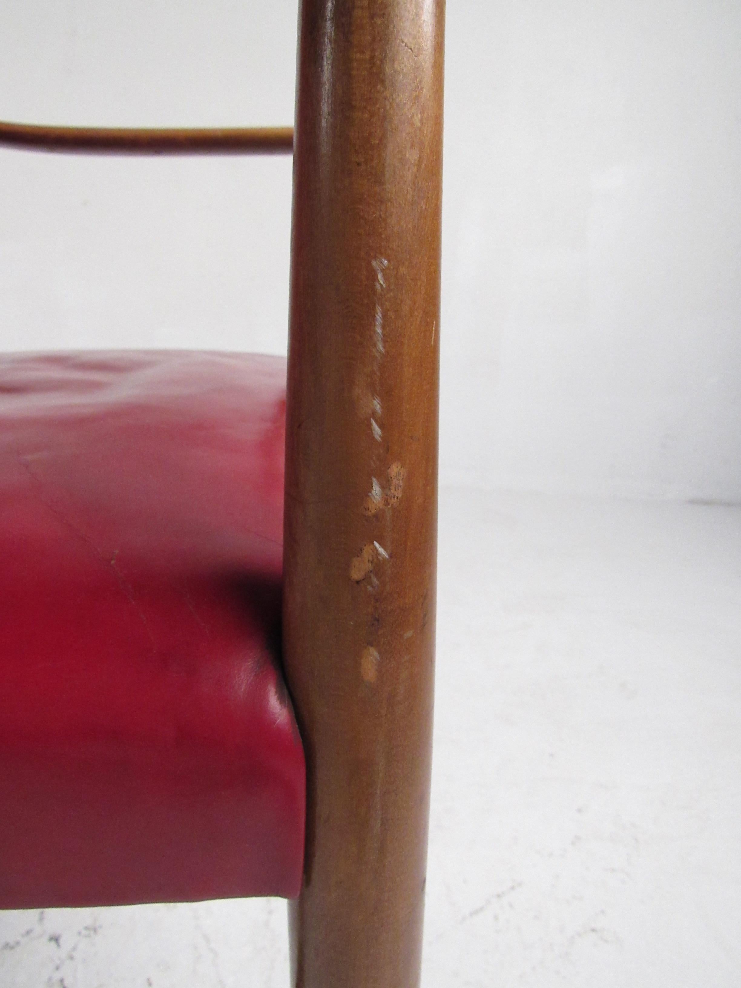 Pair of Vintage Leather Side Chairs after Peter Hvidt 14