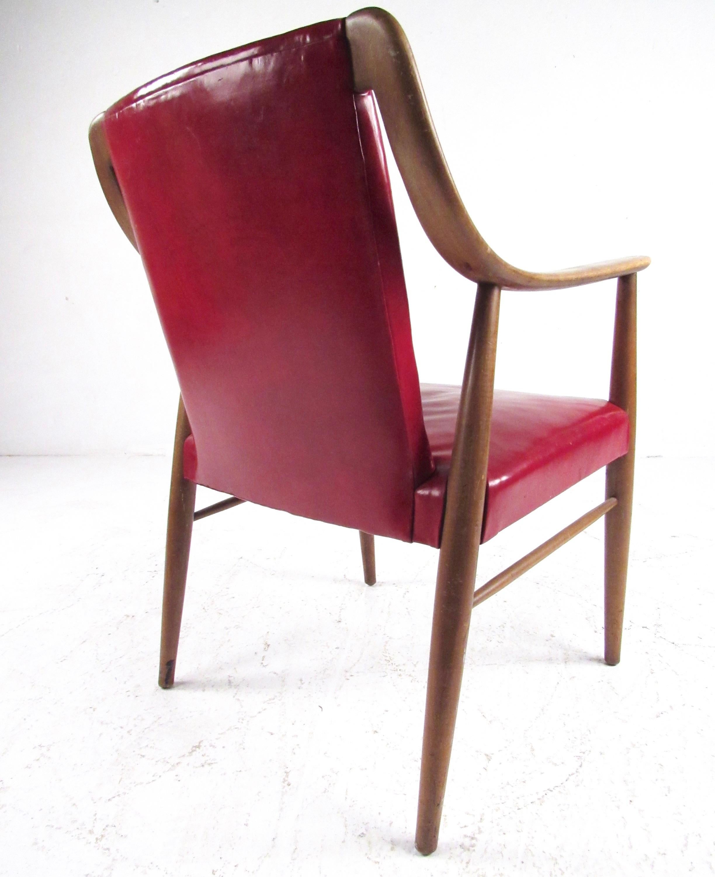 Pair of Vintage Leather Side Chairs after Peter Hvidt 3