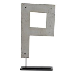 Pair of Vintage Letters P and A