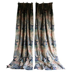 Pair Of Vintage Liberty Of London 'Cimarosa' Country House Curtains, Full Length