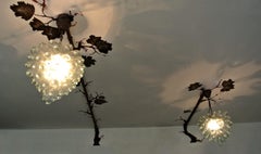 Pair of Vintage Liberty of London 'Grape' Light Chandeliers