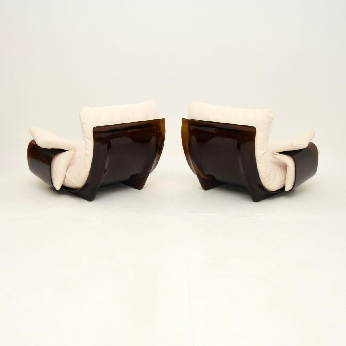 Pair of Vintage Ligne Roset Marsala Armchairs In Good Condition In London, GB