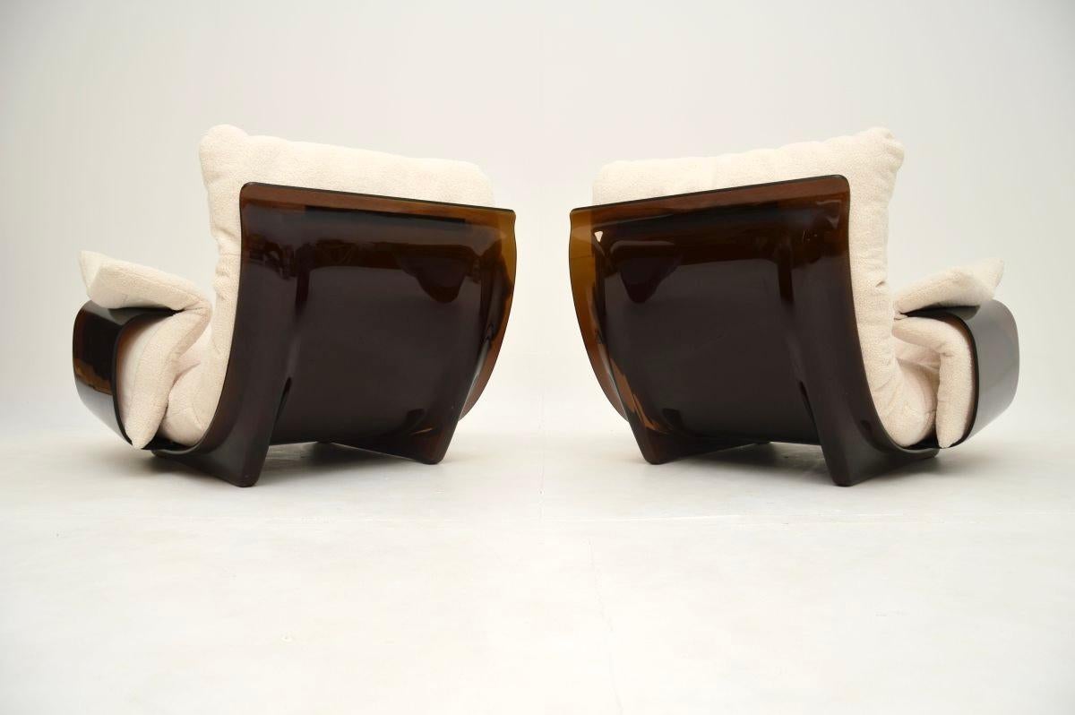 Late 20th Century Pair of Vintage Ligne Roset Marsala Armchairs