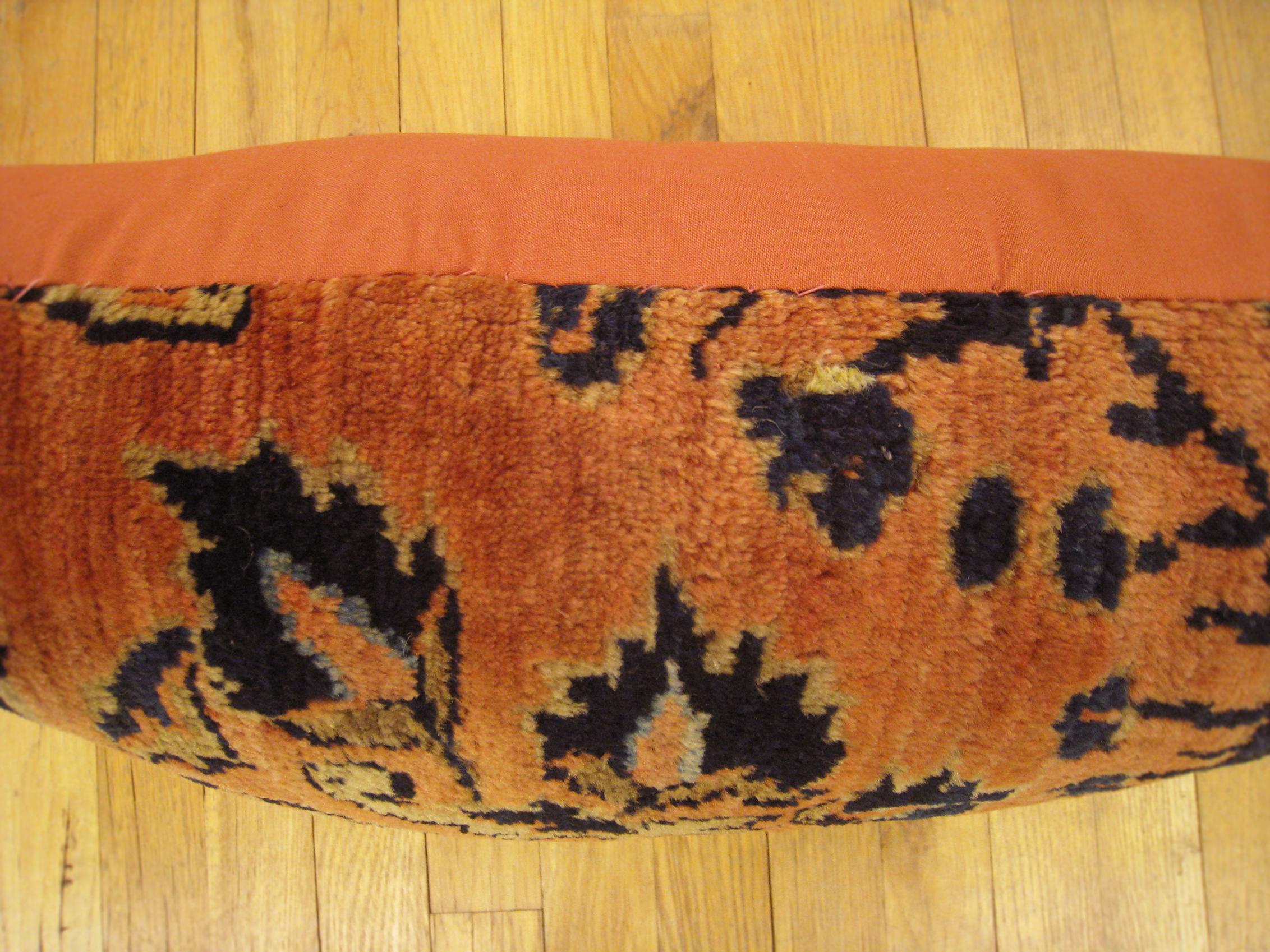Pair of Vintage Persian Lilihan Decorative Oriental Rug Pillows 5