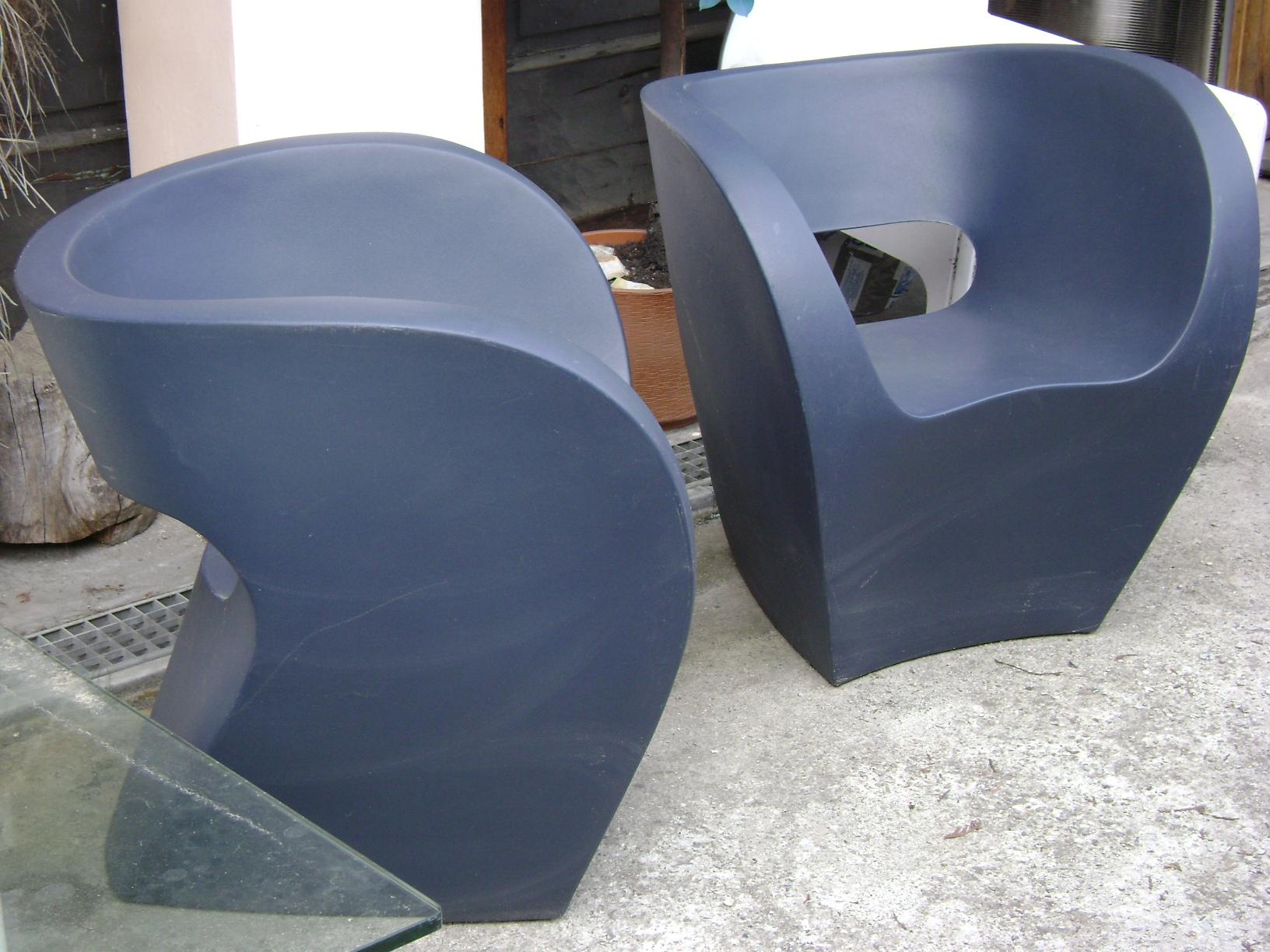 Plastic Pair of Vintage Little Albert Armchair by Ron Arad Moroso, Italy, 2000 For Sale