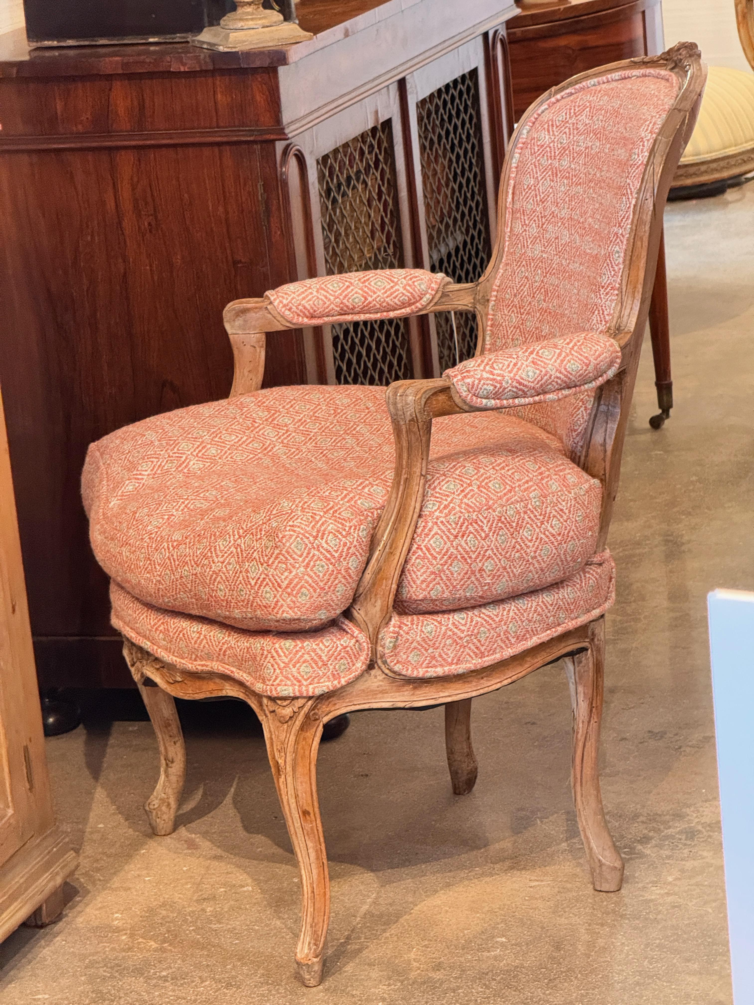 Pair of Vintage Louis XV Style Fauteuils For Sale 2