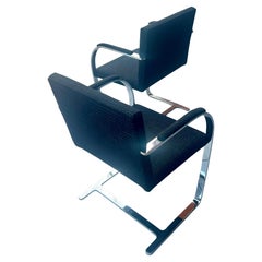 Pair of Vintage Ludwig Mies van der Rohe Brno Chairs For Knoll New Upholstery