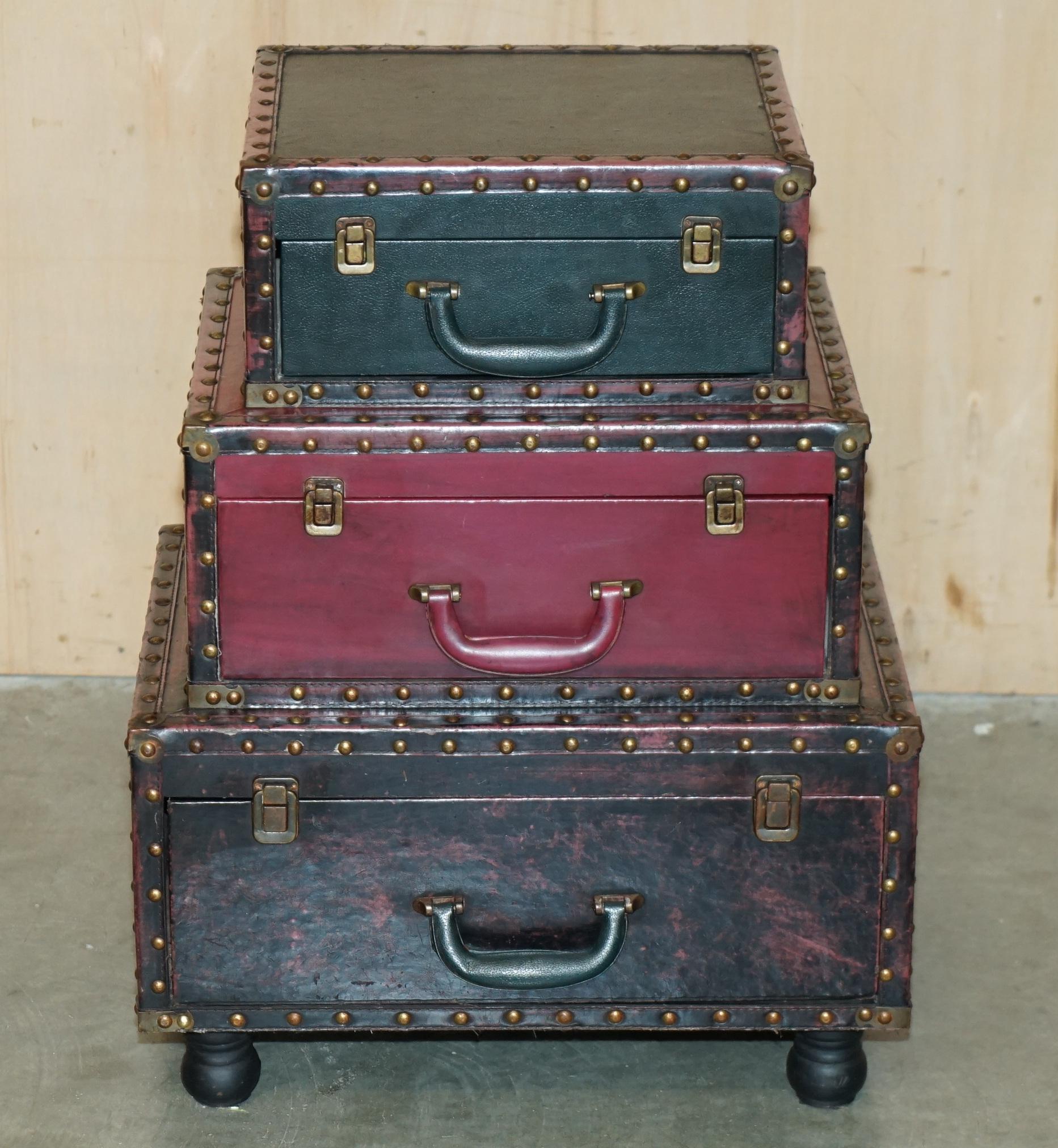 Paire de raquettes de table vintage de style TRunk à dos nu et à côté en vente 8
