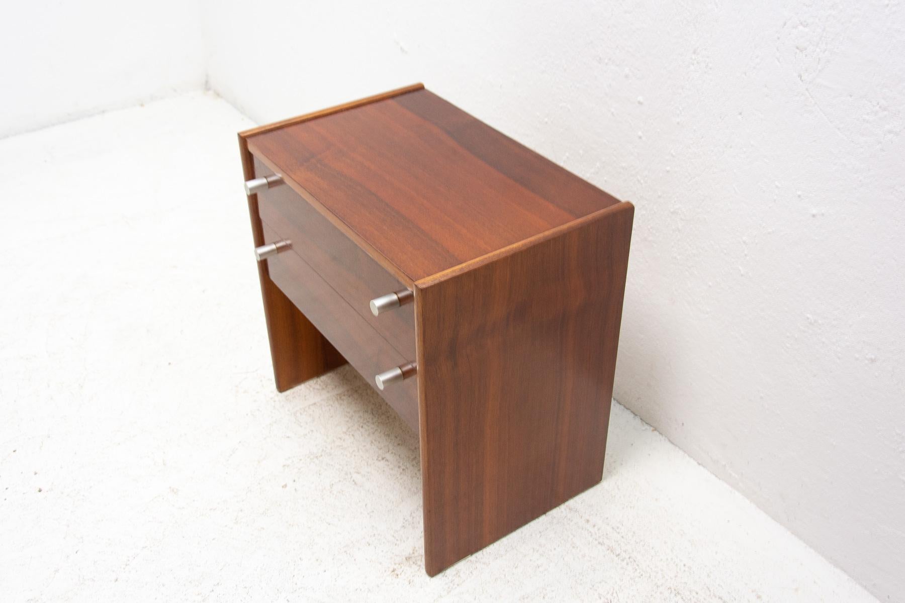 Pair of Vintage Mahogany Bedside Tables, Up Zavody, Czechoslovakia, 1980´s 2