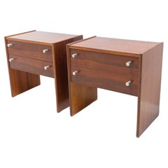 Pair of Vintage Mahogany Bedside Tables, Up Zavody, Czechoslovakia, 1980´s