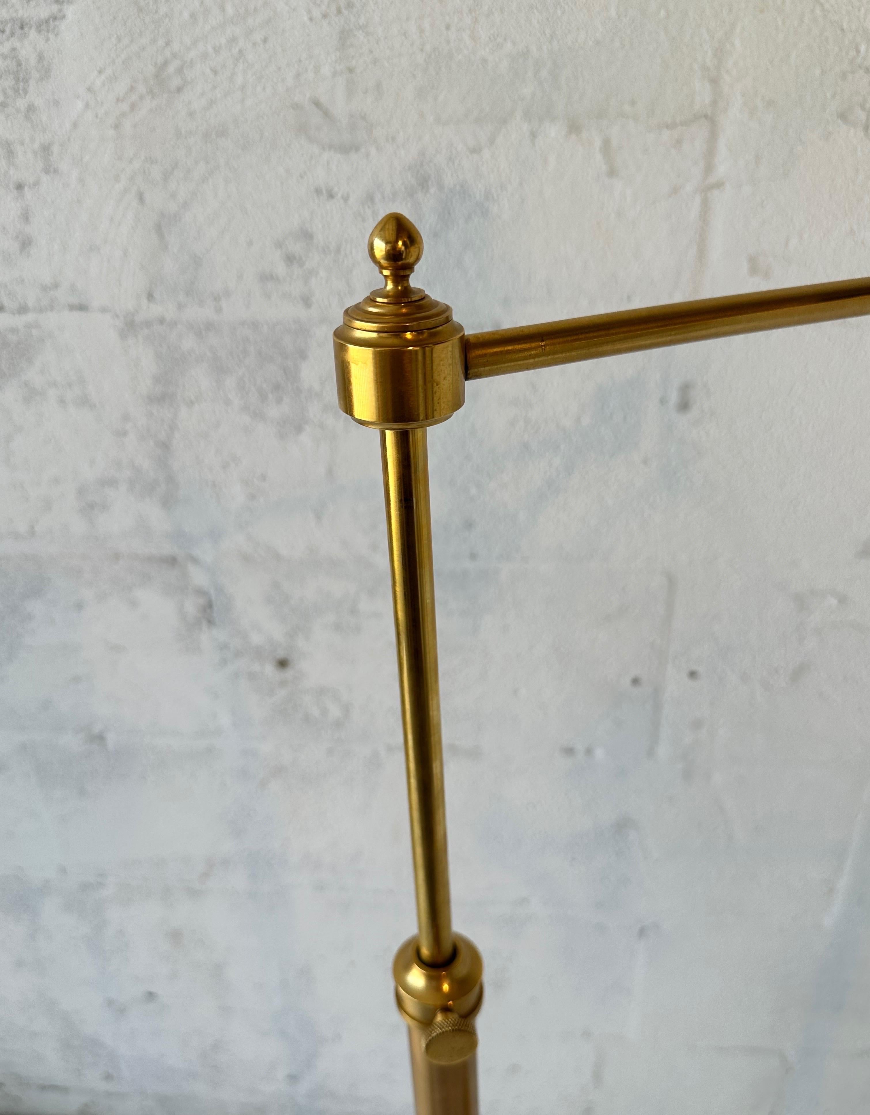 French Pair of Vintage Maison Tisserant Adjustable Floor Lamp For Sale