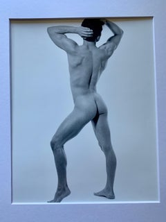 Pair of Vintage Male Nude Original B & W Photographs Matched Set “Gus”