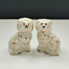 Pair of Vintage Mantle King Charles Spaniels Miniature Beswick Dog Figurines