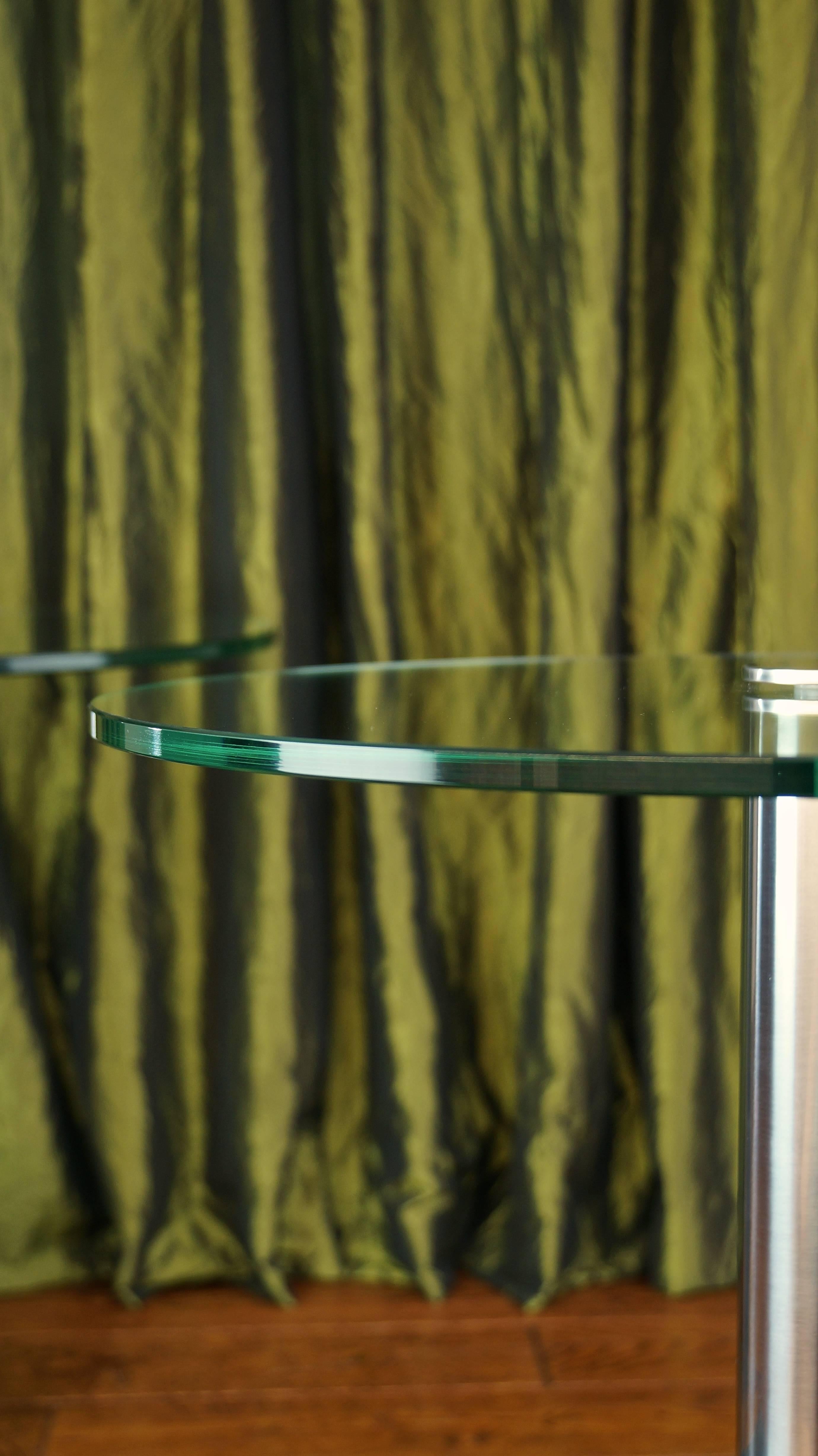 Pair of Vintage Marble and Glass HK2 Side Tables by Hank Kwint, Metaform 1980s For Sale 8